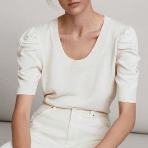 Massimo Dutti Puff Sleeve Top